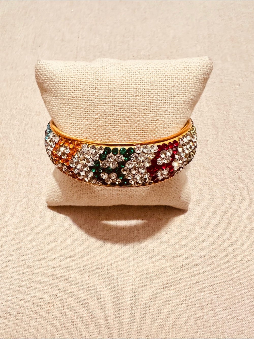 Vintage | Bracelet | Vintage Multicolor Crystal Bangle Bracelet